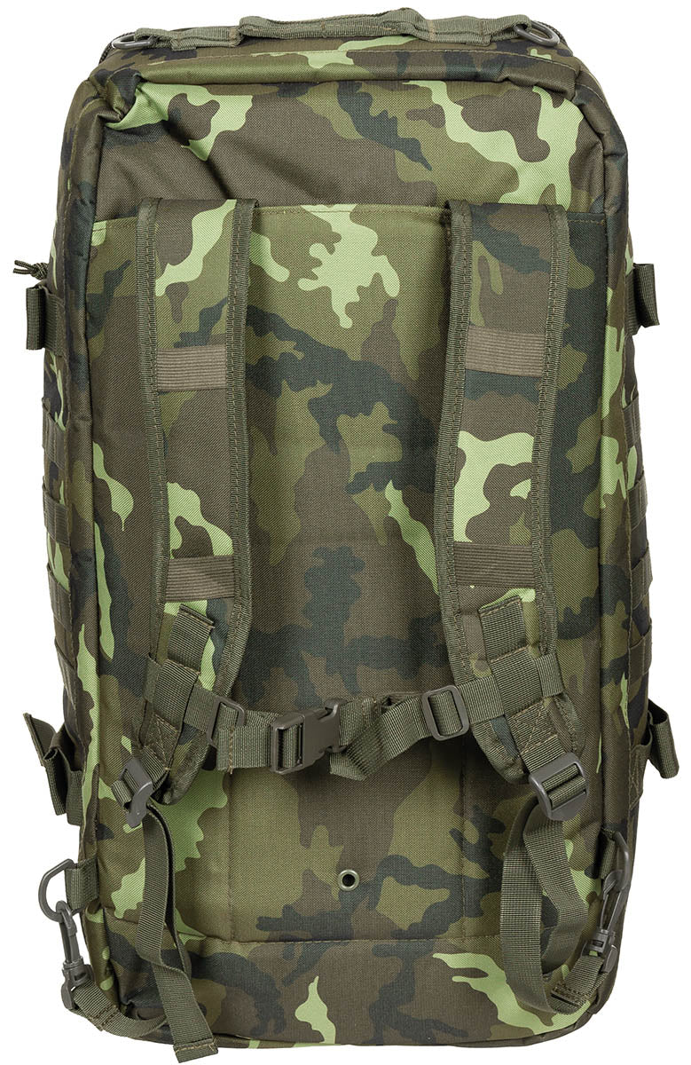 Rucsac Geantă "Travel" M 95 CZ camo MFH - Sistem stowable, Bretele ajustabile