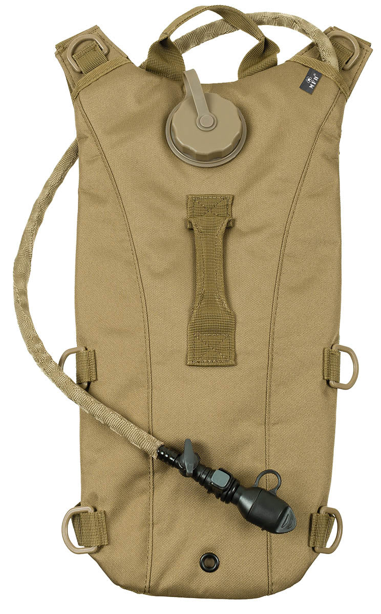 Rucsac hidrare Extreme Coyote Tan MFH - 2,5L, Spate ventilat