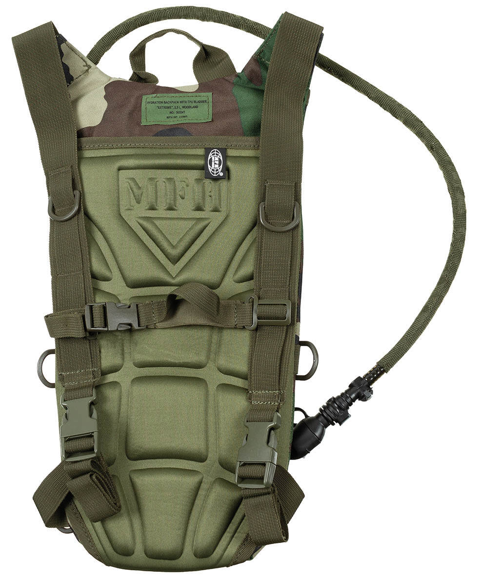 Rucsac Hidratare "Extreme" 2.5L Woodland MFH - Bretele Ajustabile, Ventilatie