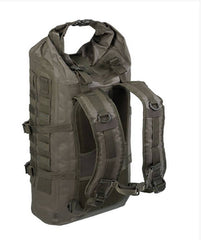 Rucsac Impermeabil Mil-Tec SEALS Dry-Bag – spatele cu bretelele și centura