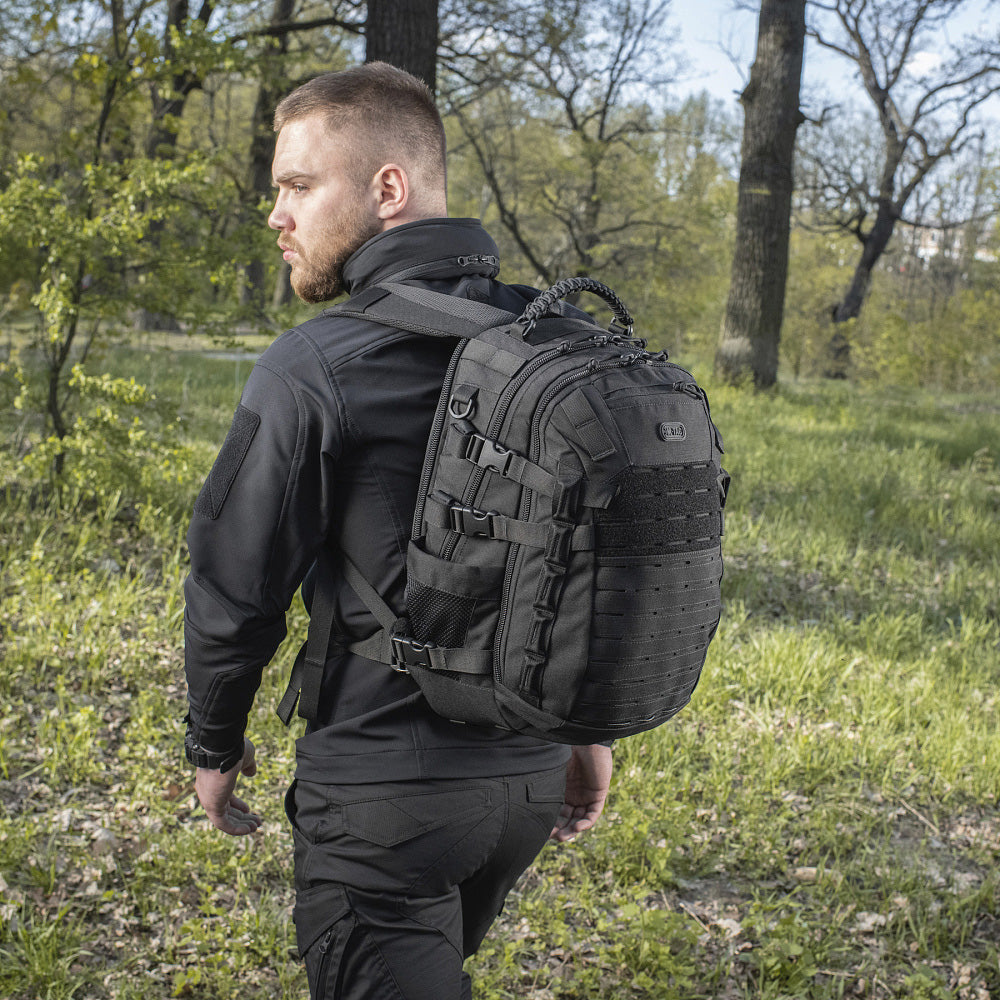 Rucsac M-Tac Mission Pack Elite Negru – Ergonomie și Rezistență