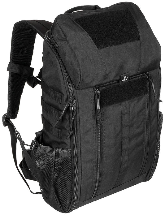 Rucsac Medic Pack 30 Negru MFH - Bretele Ajustabile, Spate Căptușit