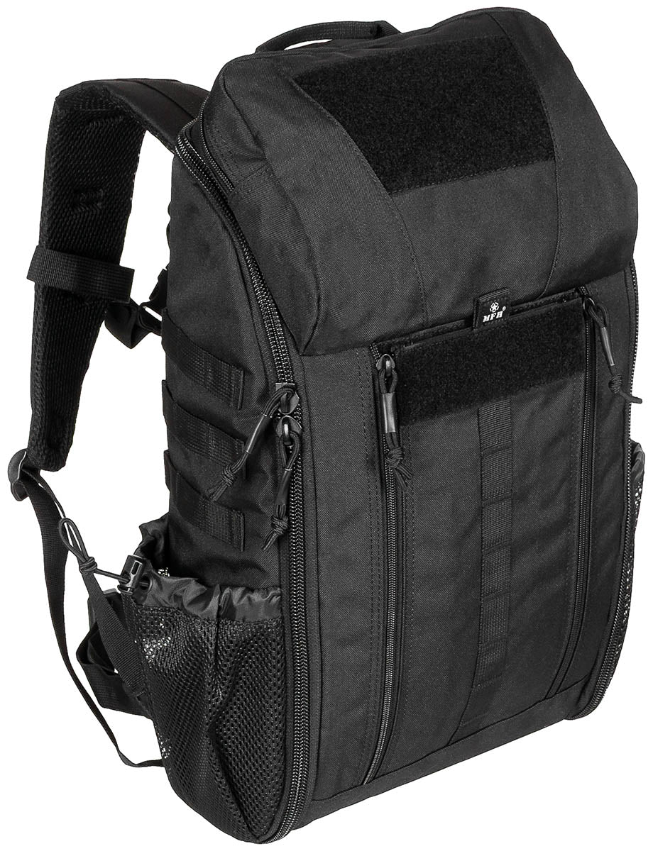 Rucsac Medic Pack 30 Negru MFH - Bretele Ajustabile, Spate Căptușit