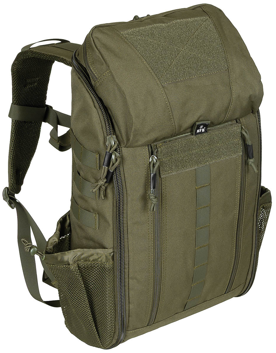 Rucsac Medic Pack 30 Oliv MFH - Bretele Ajustabile, Spate Căptușit
