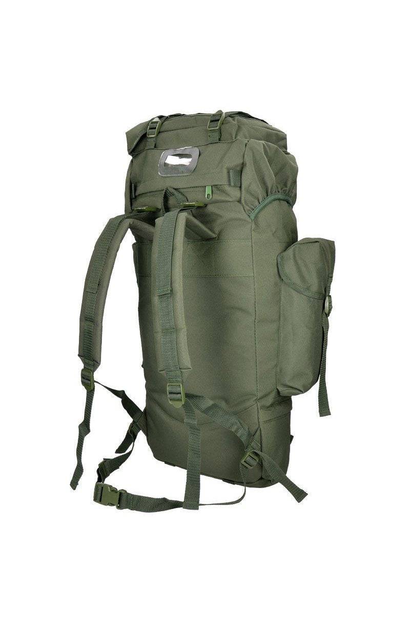 Rucsac Mil-Tec German Import Large – vedere din spate cu bretelele
