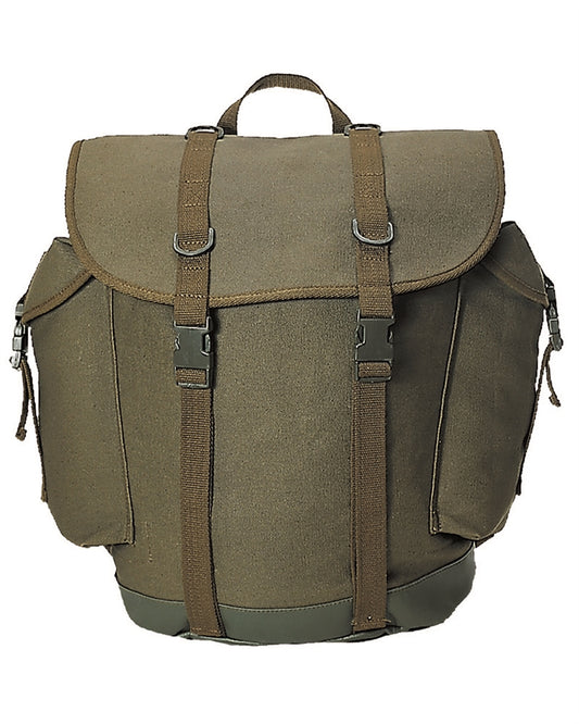 Rucsac Mil-Tec German Mountain – 25 L, Bumbac, Bază din PVC, Oliv