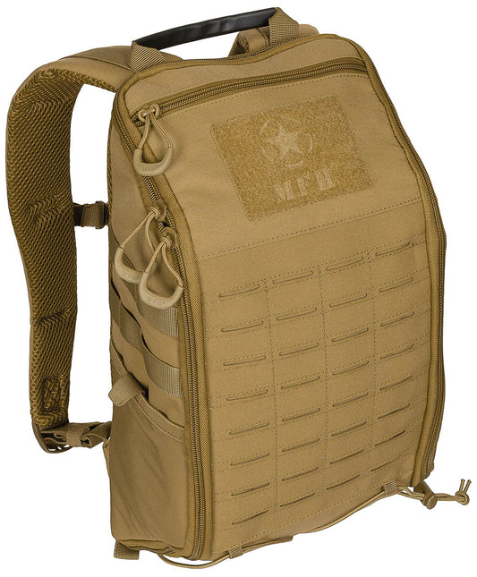 Rucsac Modular 13 Coyote MFH - Bretele ajustabile, Deschidere integrală