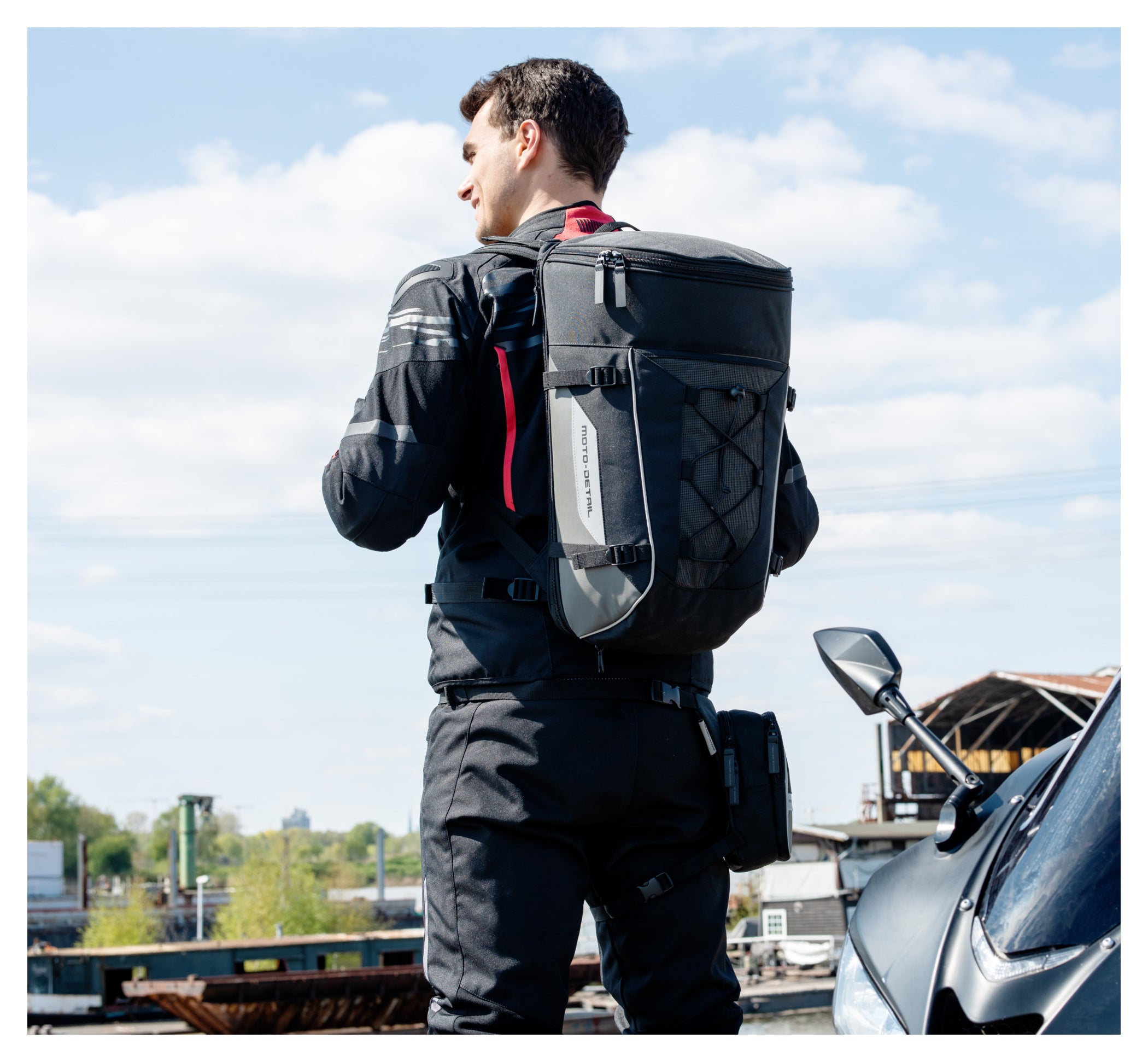 Rucsac Moto-detail 25L - Impermeabil, Compartiment Laptop