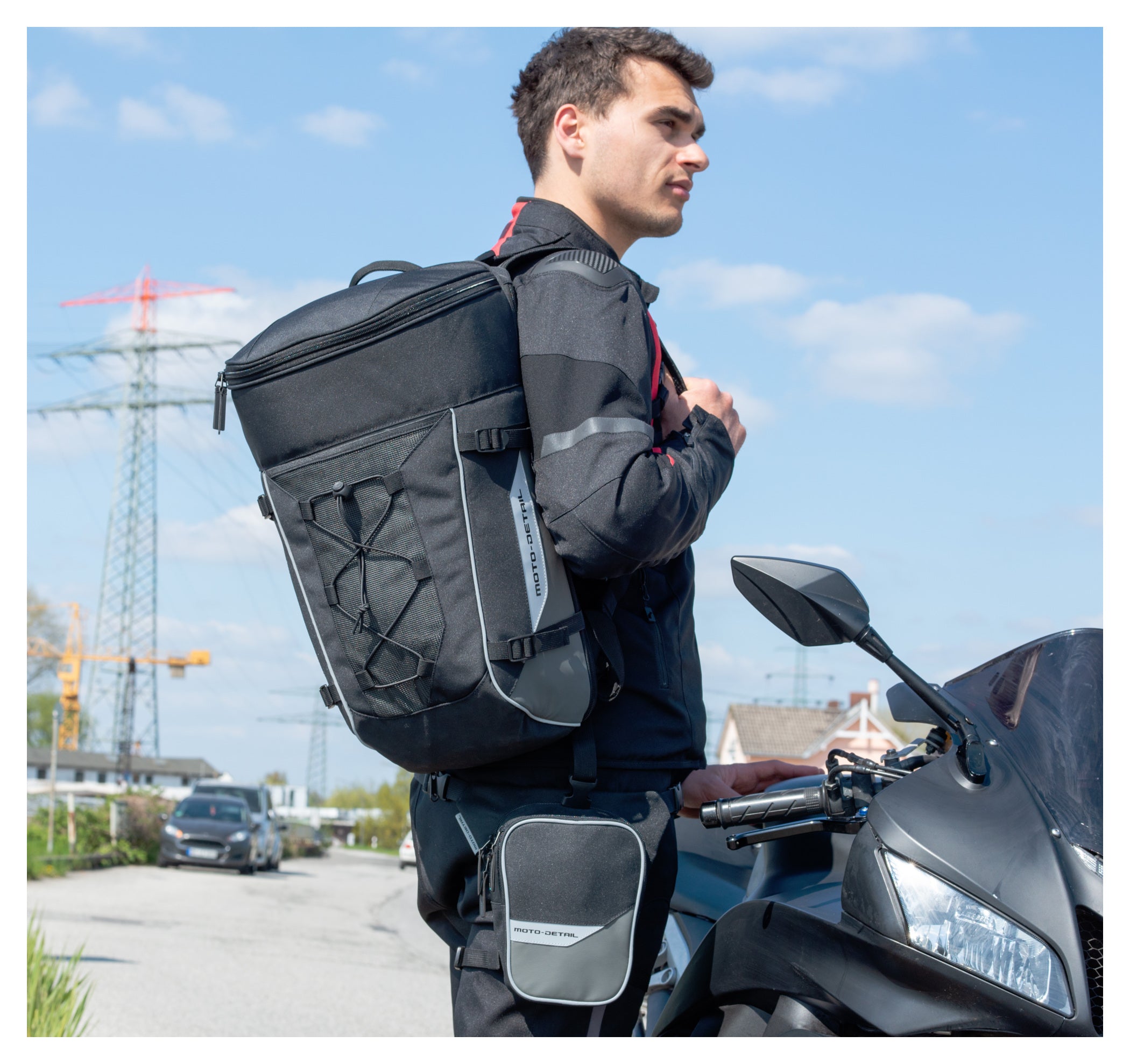 Rucsac Moto-detail 25L - Impermeabil, Compartiment Laptop