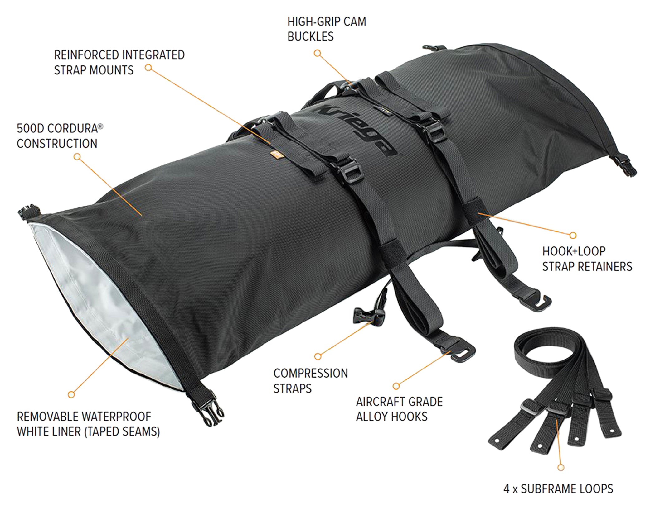 Rucsac Moto Rollpack Kriega - Impermeabil, Universal