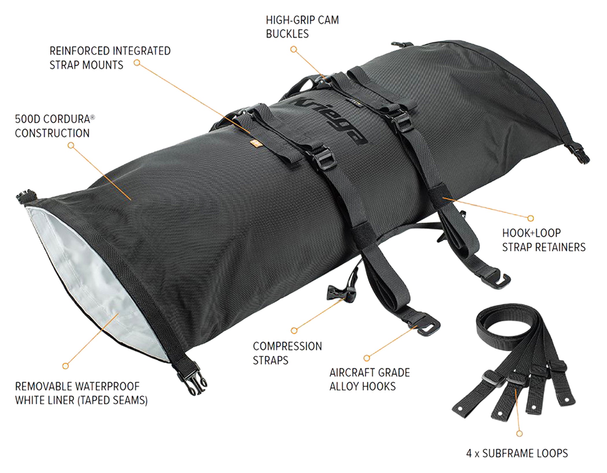 Rucsac Moto Rollpack Kriega - Impermeabil, Universal