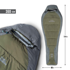 Rucsac Mummy Sleeping Bag 360GR/M² D19003 RAL7013/MIX Pentagon Tactical - Performanță și Ventilație Optimă în orice Mediu