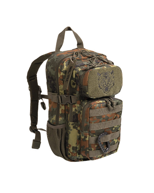 Rucsac pentru Copii Mil-Tec US Assault Kids – 14 L, MOLLE, Flecktarn