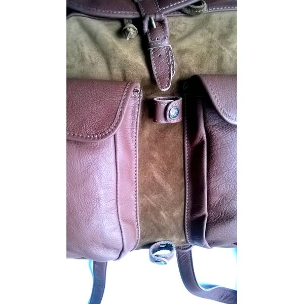 Rucsac Piele ARROW INT. - Design Clasic, 2 Buzunare Externe - 4