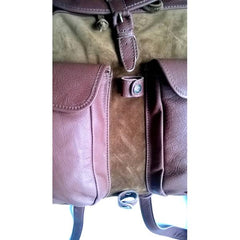 Rucsac Piele ARROW INT. - Design Clasic, 2 Buzunare Externe - 4