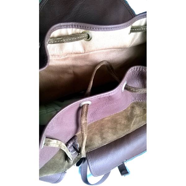 Rucsac Piele ARROW INT. - Design Clasic, 2 Buzunare Externe - 5