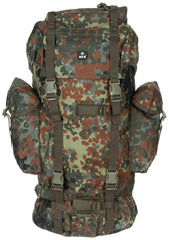 Rucsac tactic BW Kampfrucksack 65L Camo BW MFH - 65 Litri, Bretele căptușite
