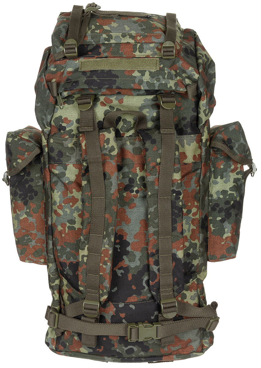 Rucsac tactic BW Kampfrucksack 65L Camo BW MFH - 65 Litri, Bretele căptușite