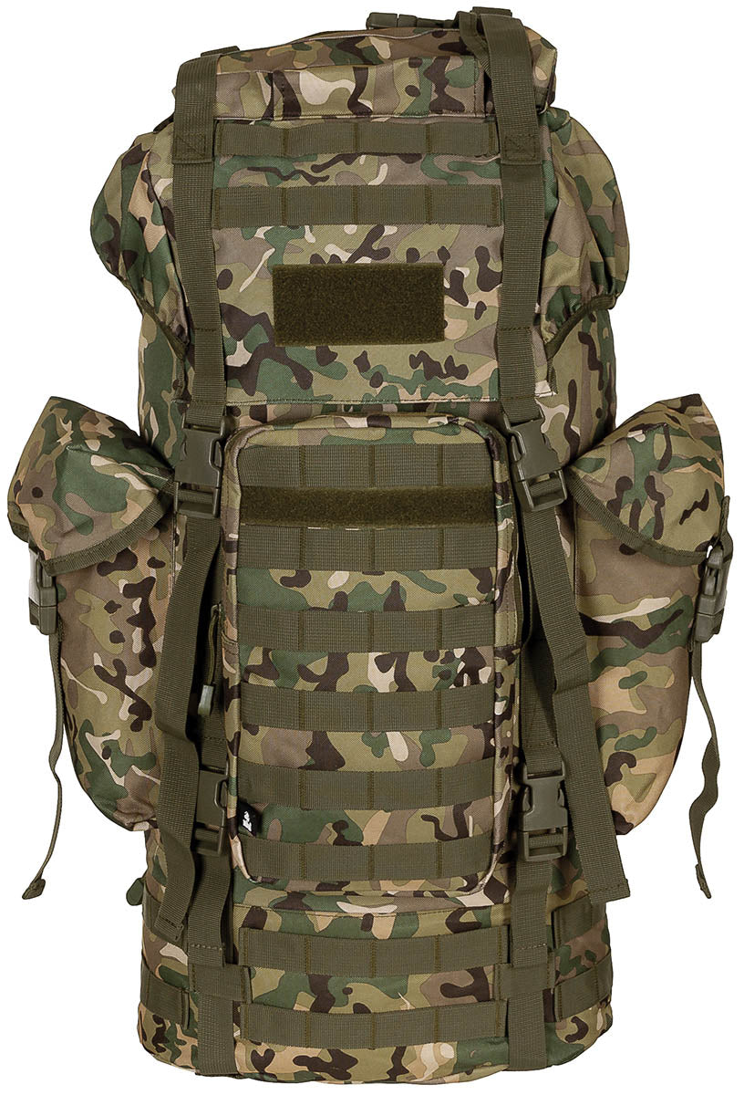 Rucsac Tactic BW MOLLE 65l Camo Operațional MFH - 65 litri, Cadru Aluminiu