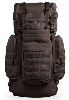 Rucsac Tactic German Gen.II Negru – 65L, Versiune Avansată cu Husă de Ploaie și Sistem MOLLE