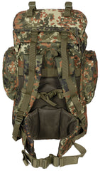 Rucsac Tactic Mare Flecktarn MFH - Curele Captușite, Cadru Aluminiu