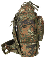 Rucsac Tactic Mare Flecktarn MFH - Curele Captușite, Cadru Aluminiu
