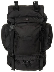 Rucsac Tactic Mare Negru MFH - Bretele Ajustabile, Cadru Aluminiu