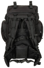 Rucsac Tactic Mare Negru MFH - Bretele Ajustabile, Cadru Aluminiu