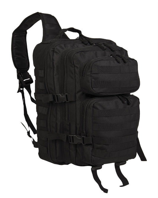 Rucsac Tactic Mil-Tec One Strap Assault Large – 29 L, MOLLE, Negru