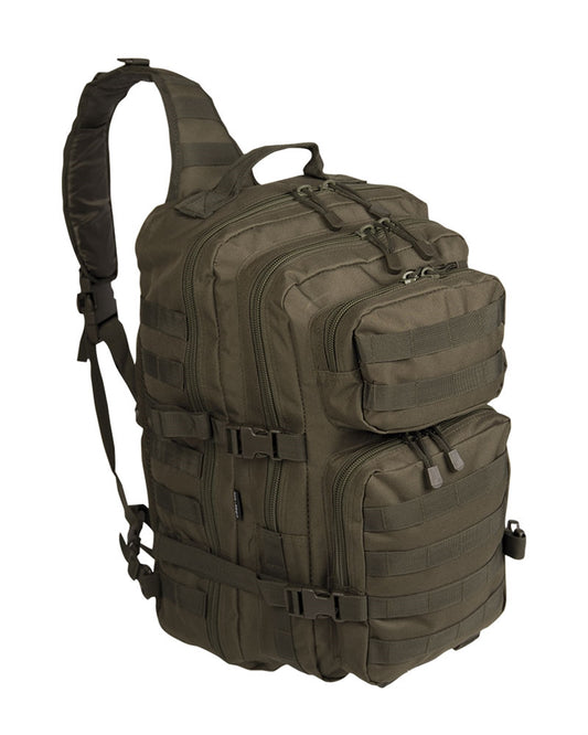 Rucsac Tactic Mil-Tec One Strap Assault Large – 29 L, MOLLE, Oliv