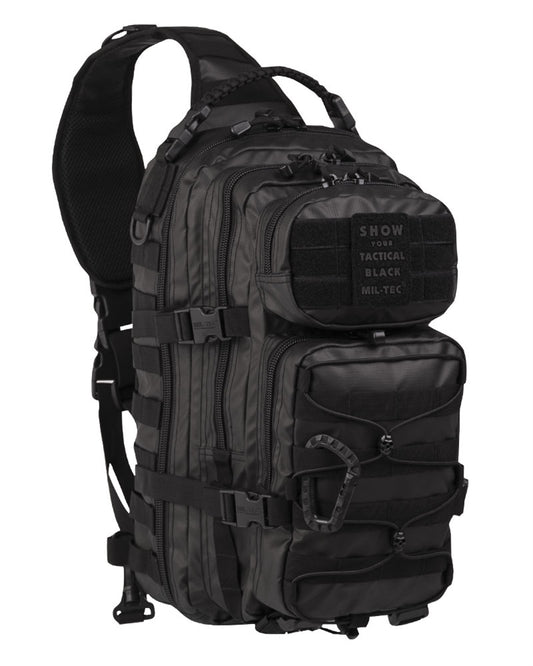 Rucsac Tactic Mil-Tec One Strap Assault Pack Large – 25 L, MOLLE, Negru