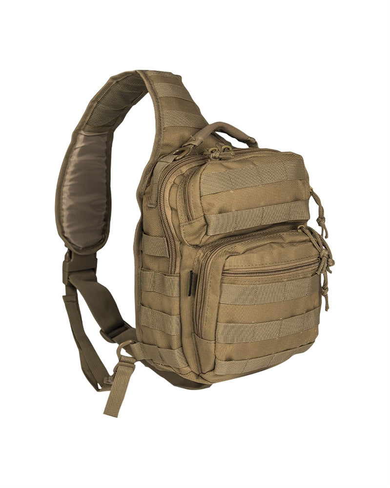 Rucsac Tactic Mil-Tec One Strap Assault Small – 10 L, MOLLE, Coyote