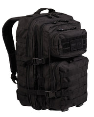 Rucsac Tactic Mil-Tec US Assault Large – vedere din lateral-față, cu buzunarele frontale