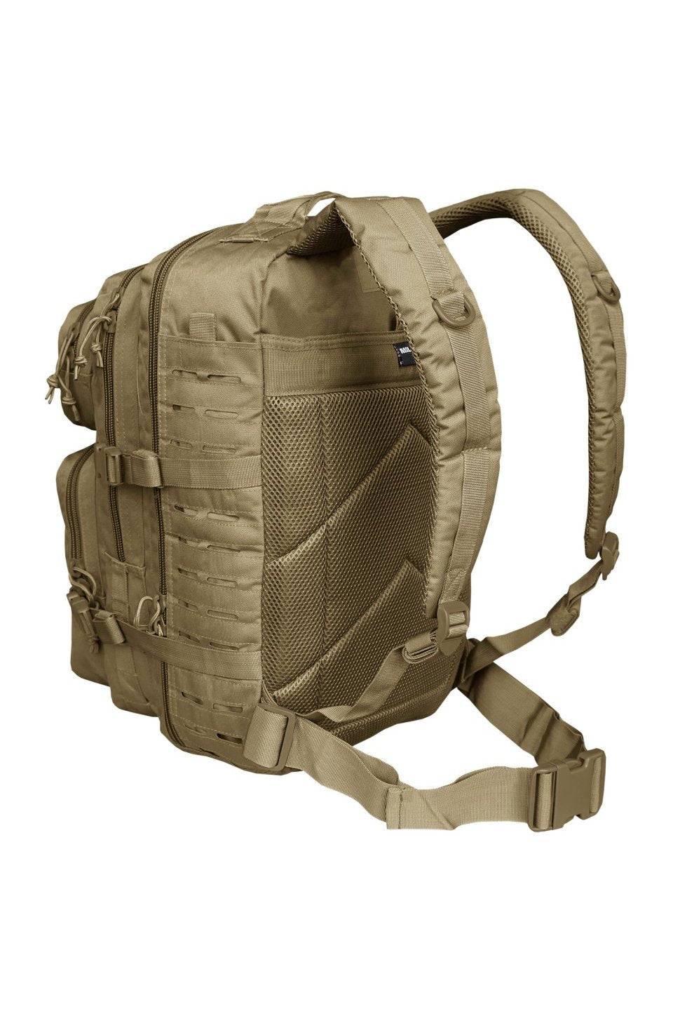 Rucsac Tactic Mil-Tec US Assault Large Laser-Cut – vedere din spate cu bretele
