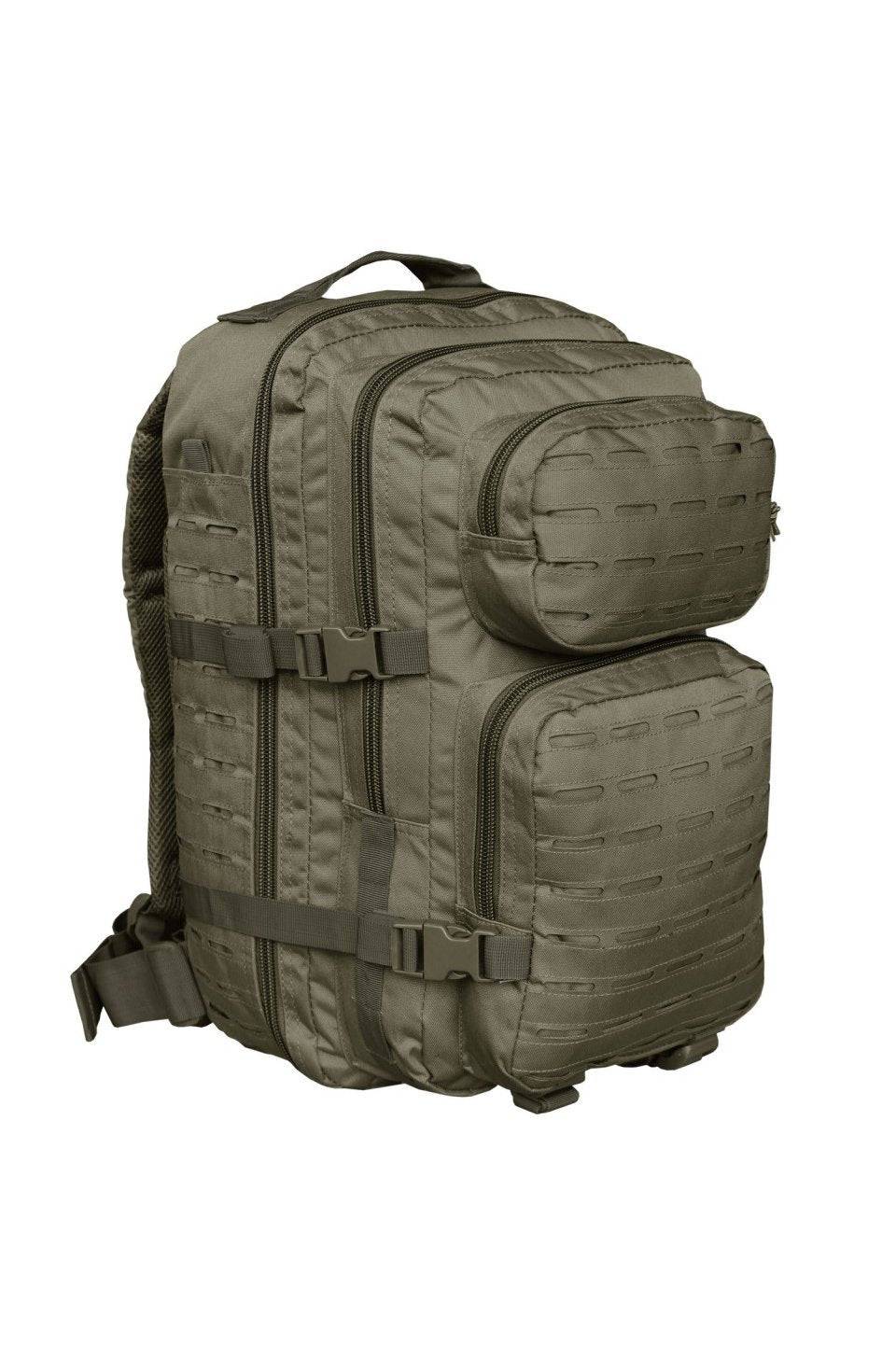 Rucsac Tactic Mil-Tec US Assault Large Laser-Cut – 36 L, MOLLE, Oliv