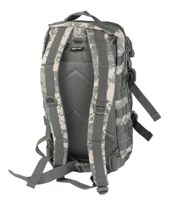 Rucsac Tactic Mil-Tec US Assault Small – spatele cu bretele și panou căptușit