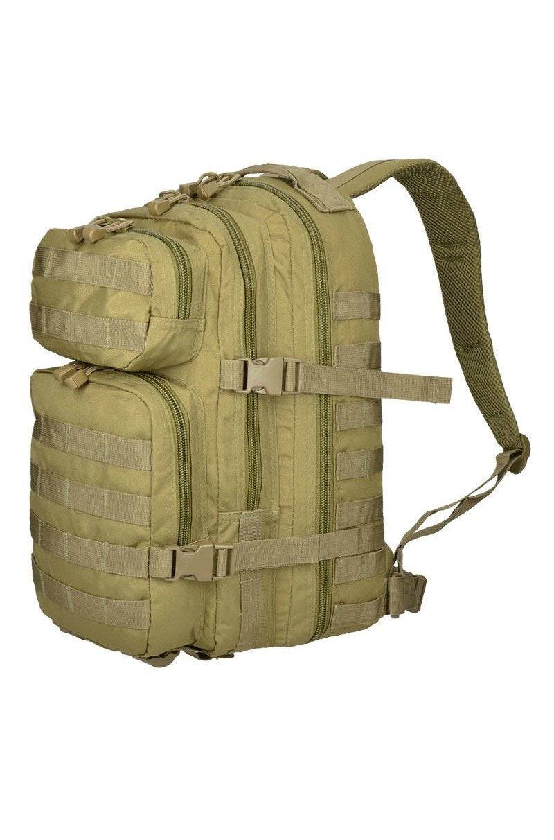 Rucsac Tactic Mil-Tec US Assault Small – vedere laterală cu bretele