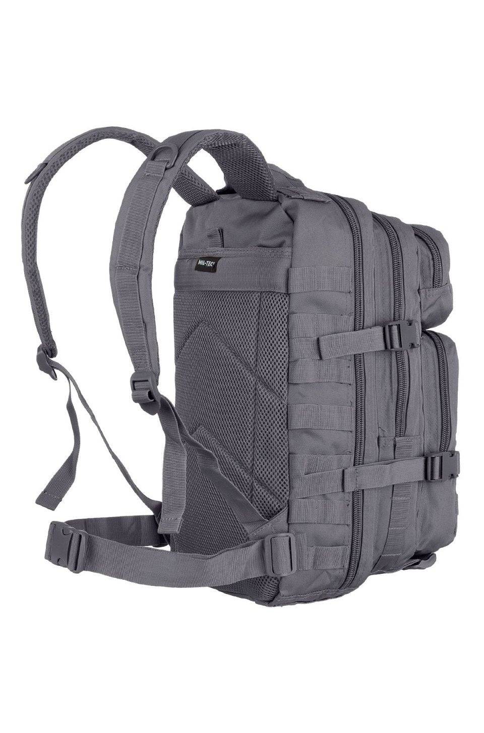 Rucsac Tactic Mil-Tec US Assault Small – vedere din spate cu bretelele
