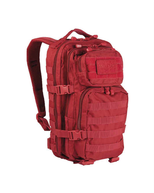 Rucsac Tactic Mil-Tec US Assault Small – 20 L, MOLLE, Roșu Signal