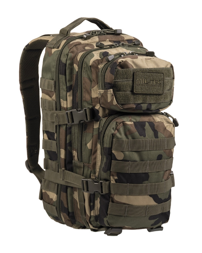 Rucsac Tactic Mil-Tec US Assault Small – imagine oficială din față, buzunare cu panou MOLLE
