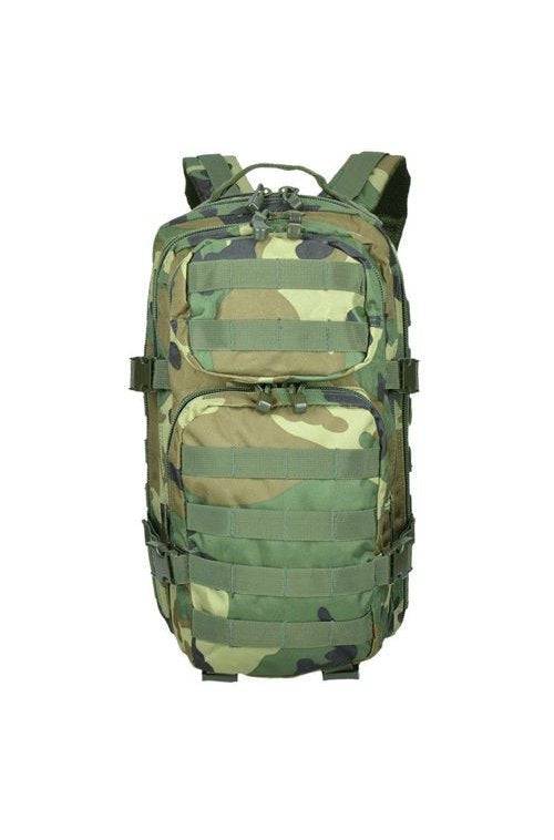 Rucsac Tactic Mil-Tec US Assault Small – vedere frontală, buzunare suprapuse