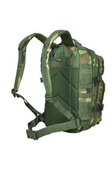 Rucsac Tactic Mil-Tec US Assault Small – vedere din spate în unghi, bretele căptușite