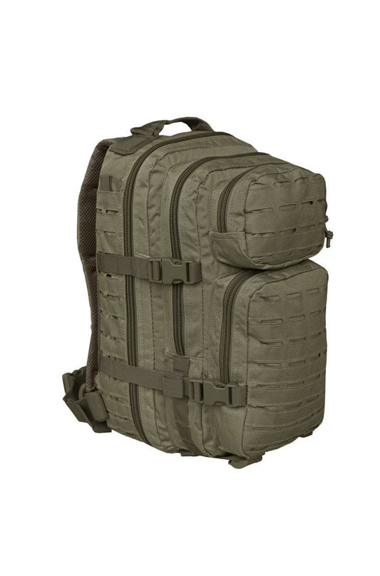 Rucsac Tactic Mil-Tec US Assault Small Laser-Cut – 20 L, MOLLE, Oliv