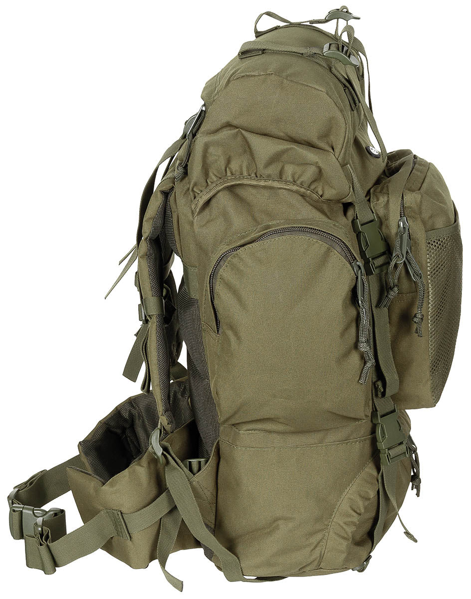 Rucsac Tactic Oliv OD MFH - Cadru Aluminiu, Bretele Ajustabile