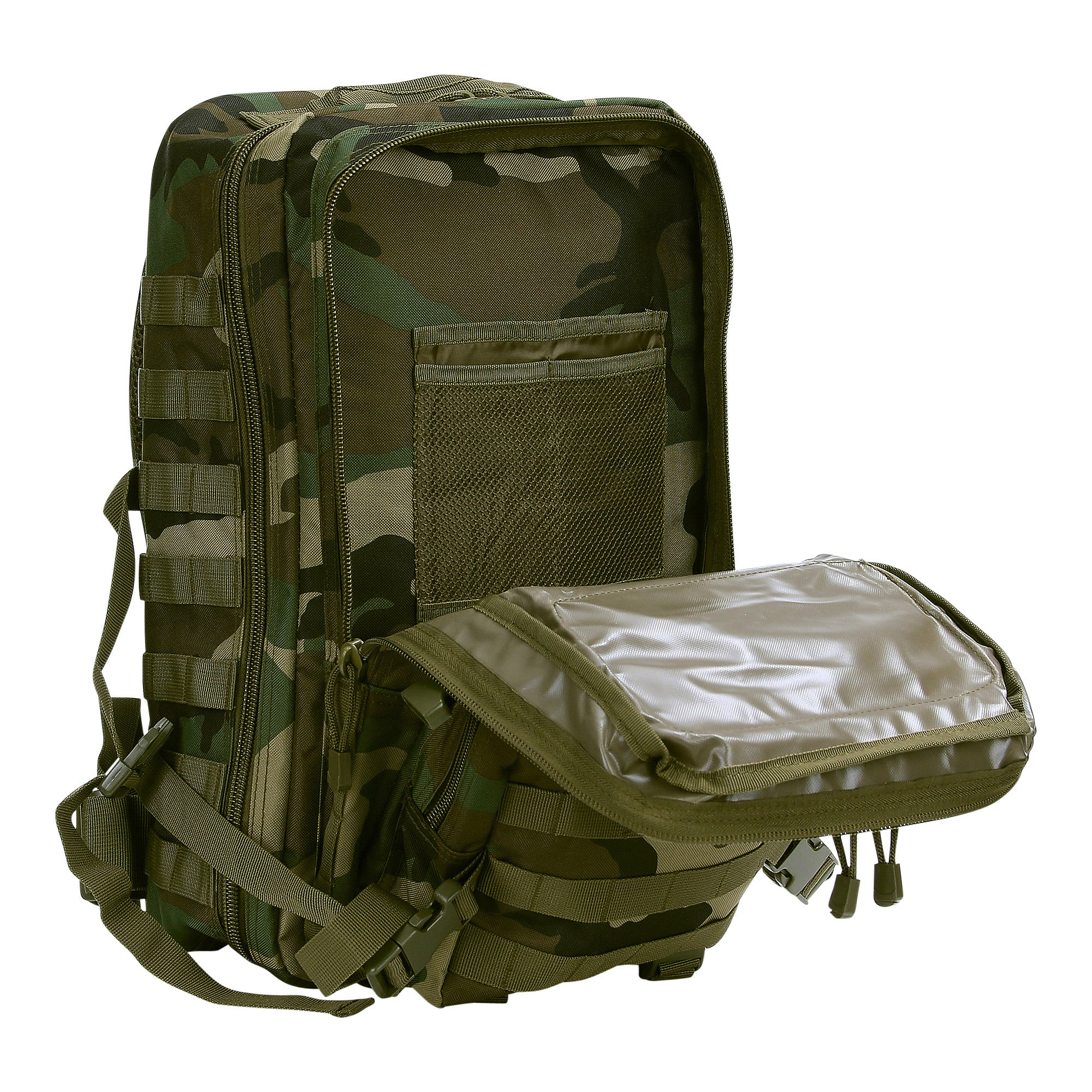Rucsac Tactic Rugzak Mountain Woodland 101 INC - Pregătire Maximă