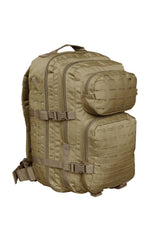 Rucsac Tactic US Assault Large Coyote – 36L, Sistem Laser-Cut, Culoare Desert, Ideal pentru Terenuri Aride și Utilizare Intensivă