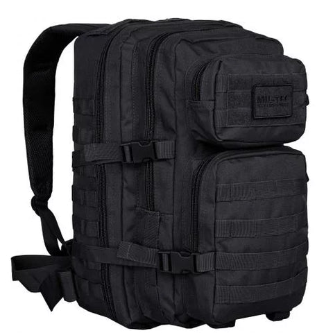 Rucsac Tactic US Assault Large Negru – 36L, Spațiu Generos și Construcție Robustă Mil-Tec