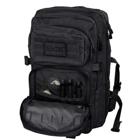 Rucsac Tactic US Assault Large Negru – 36L, Spațiu Generos și Construcție Robustă Mil-Tec