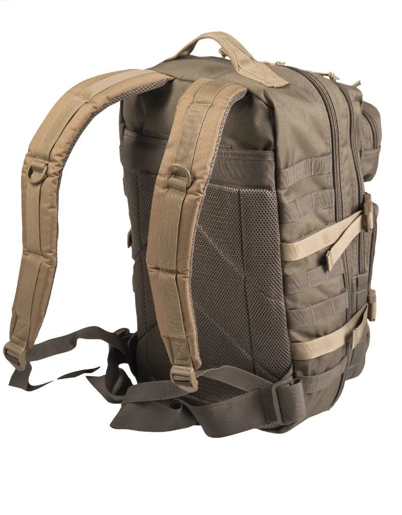 Rucsac Tactic US Assault Large Ranger Green/Coyote – 36L, Design Bicolor Tactic, Confort și Funcționalitate în Orice Mediu