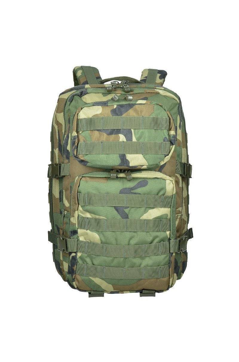 Rucsac Tactic US Assault Large Woodland – 36L, Camuflaj Clasic și Funcționalitate Militară
